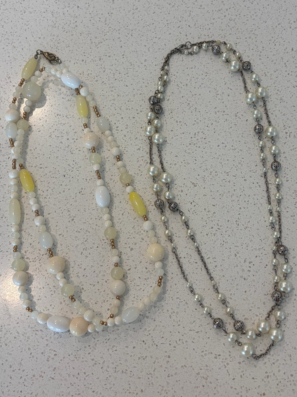 Layered Beaded Women's Necklace Bundle (2 pcs)